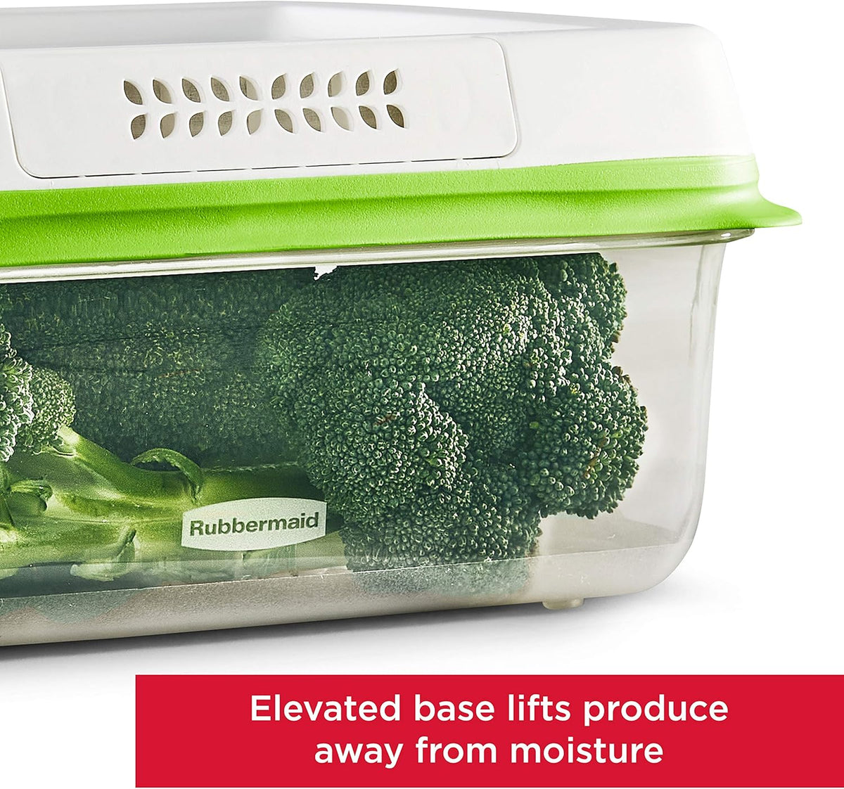 FreshWorks Produce Saver, Medium and Large Storage Containers, 8-Piece Set, Set of 4, Med & Lg, Clear