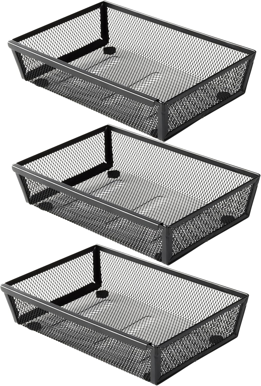 Large Clear Plastic Drawer Organizer Tray Cutlery Utensil Makeups Drawer Organizers 12" X 6"