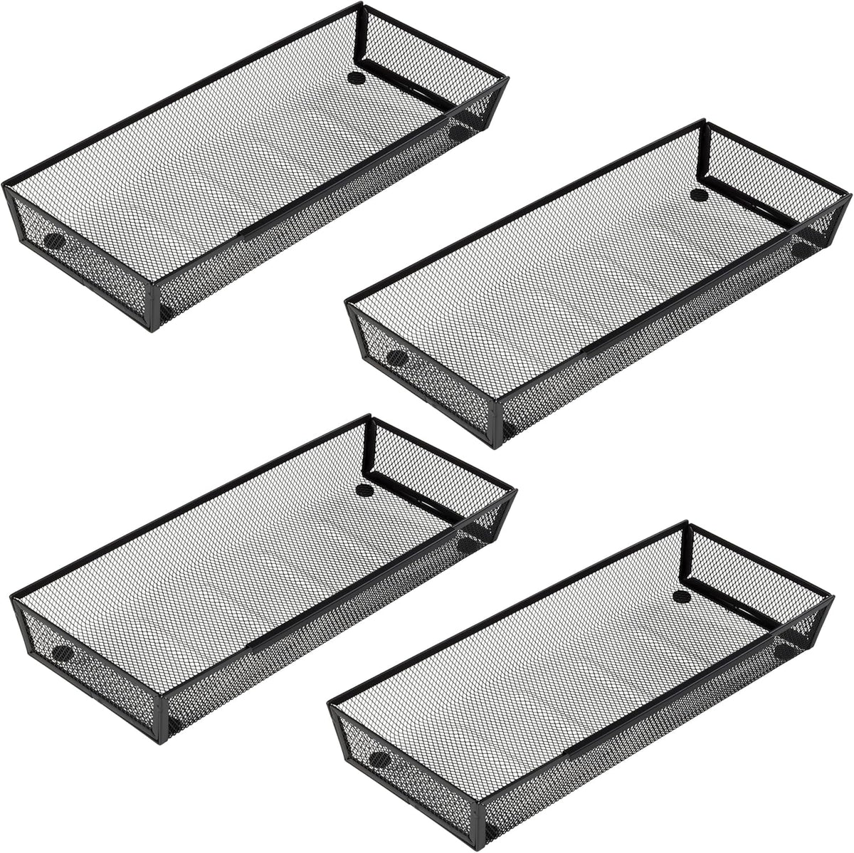 Large Clear Plastic Drawer Organizer Tray Cutlery Utensil Makeups Drawer Organizers 12" X 6"