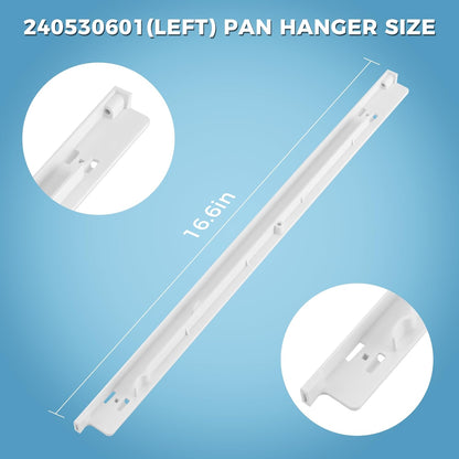 240530601 Refrigerator Pan Hanger (Left) Fit for Frigi-daire and Ken-more Refrigerators, Frigidaire Drawer Slide Rail Replacement, Replaces 917557,AP2116589,PS430916,EAP430916