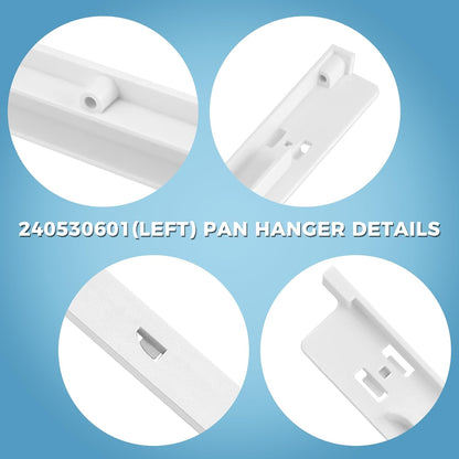 240530601 Refrigerator Pan Hanger (Left) Fit for Frigi-daire and Ken-more Refrigerators, Frigidaire Drawer Slide Rail Replacement, Replaces 917557,AP2116589,PS430916,EAP430916