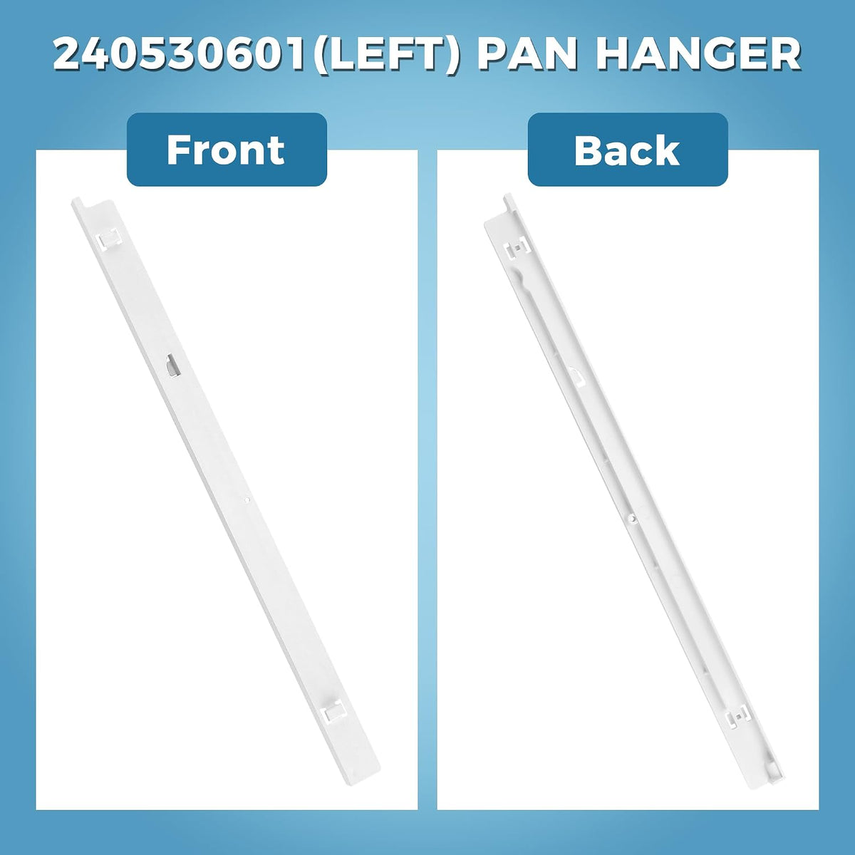 240530601 Refrigerator Pan Hanger (Left) Fit for Frigi-daire and Ken-more Refrigerators, Frigidaire Drawer Slide Rail Replacement, Replaces 917557,AP2116589,PS430916,EAP430916