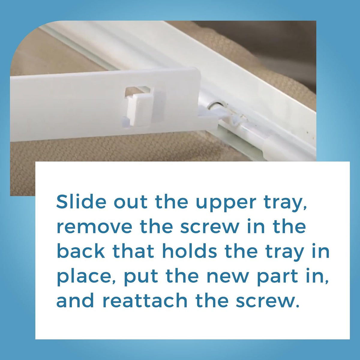 240530601 Refrigerator Pan Hanger (Left) Fit for Frigi-daire and Ken-more Refrigerators, Frigidaire Drawer Slide Rail Replacement, Replaces 917557,AP2116589,PS430916,EAP430916
