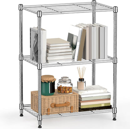M MZG 1750 LBS Storage Shelves 5-Tier Utility Shelving Unit Steel Organizer Wire Rack for Home,Kitchen,Office,Garage, Capacity 17.7" D x 47.2" W x 72.3" H - Colors A