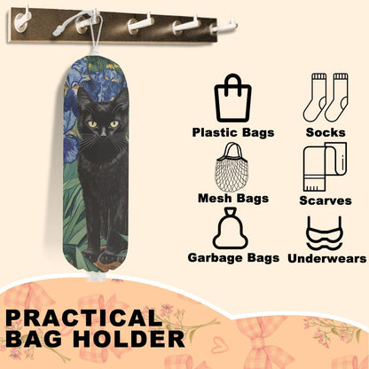 Sunflower Plastic Bag Holder for Kitchen Essentials, Wall Mount Grocery Bag Holder for Plastic Bags, Summer Sunflower Reusable Grocery Bags Storage Dispenser for Home Kitchen Pantry Farmhouse