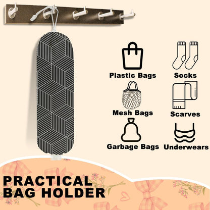 Sunflower Plastic Bag Holder for Kitchen Essentials, Wall Mount Grocery Bag Holder for Plastic Bags, Summer Sunflower Reusable Grocery Bags Storage Dispenser for Home Kitchen Pantry Farmhouse
