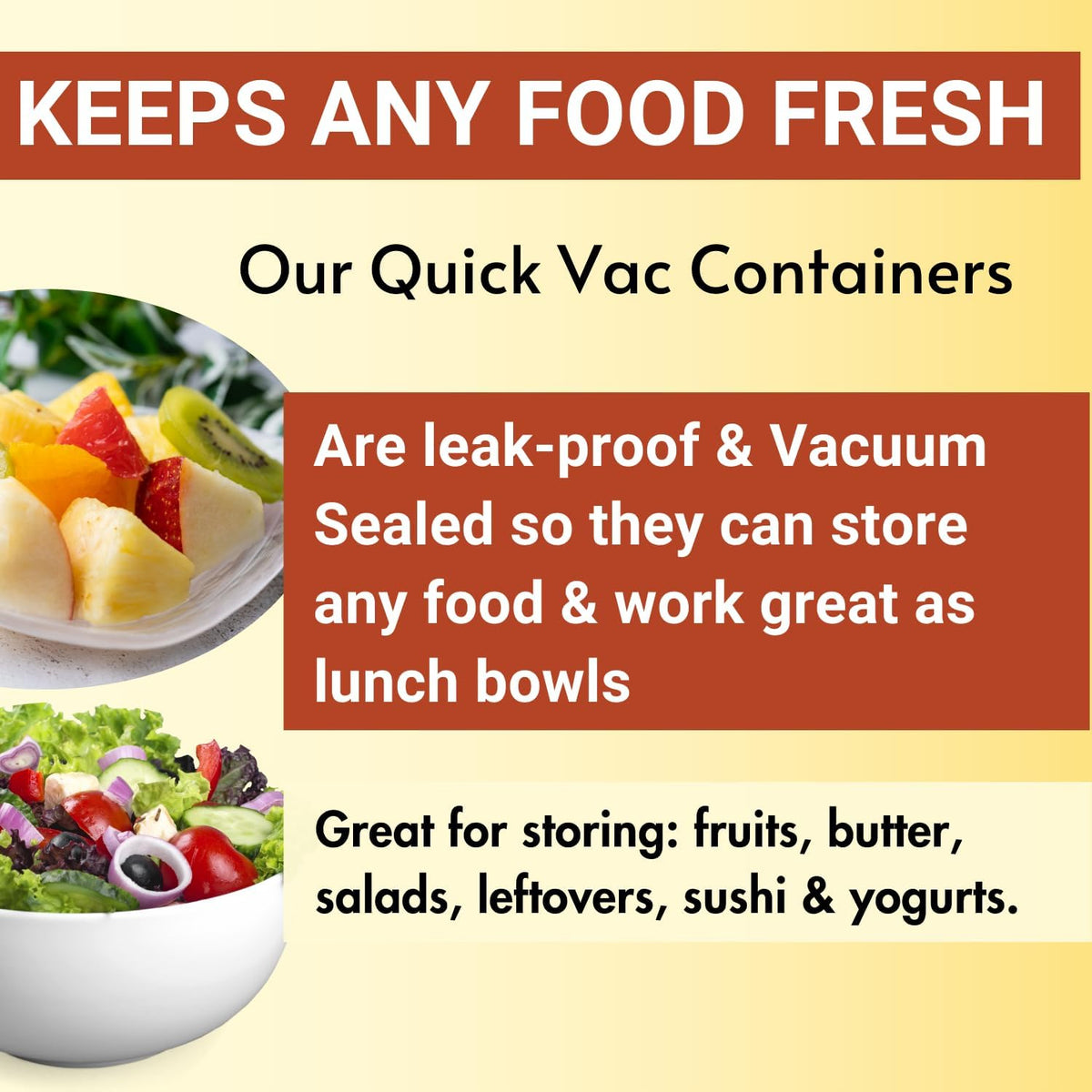 The Quick Vac: Only Airtight Vacuum Sealed Cheese Saver Container - Perfect For Keeping Cheddar, Parmesan, Shredded, Sliced, Grated, Blue, Swiss, Cottage & Cream Cheese in the Fridge