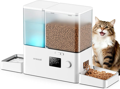 Automatic Cat Feeder and Water Dispenser, 36Cups/8.5L