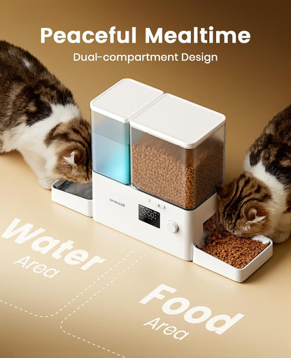 Automatic Cat Feeder and Water Dispenser, 36Cups/8.5L