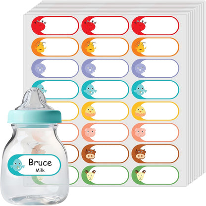 500pcs Food Freezer Labels, 1 x 3 Inch Removable for Food Containers, Mason Jar, No Residue Food Storage Labels Perfect for Kitchen Cannot be Torn