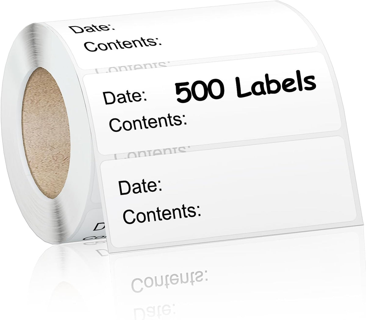500pcs Food Freezer Labels, 1 x 3 Inch Removable for Food Containers, Mason Jar, No Residue Food Storage Labels Perfect for Kitchen Cannot be Torn
