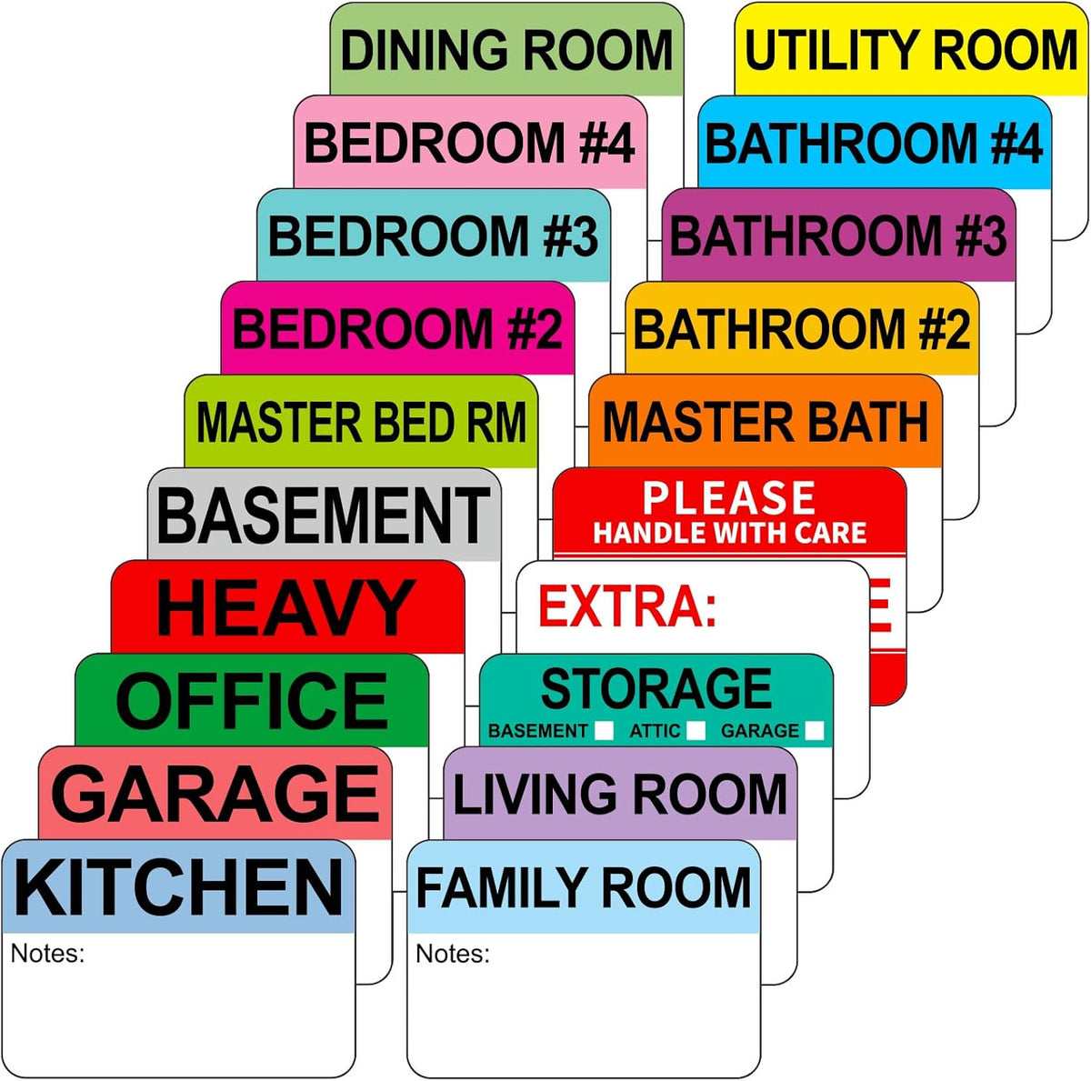 500pcs Food Freezer Labels, 1 x 3 Inch Removable for Food Containers, Mason Jar, No Residue Food Storage Labels Perfect for Kitchen Cannot be Torn
