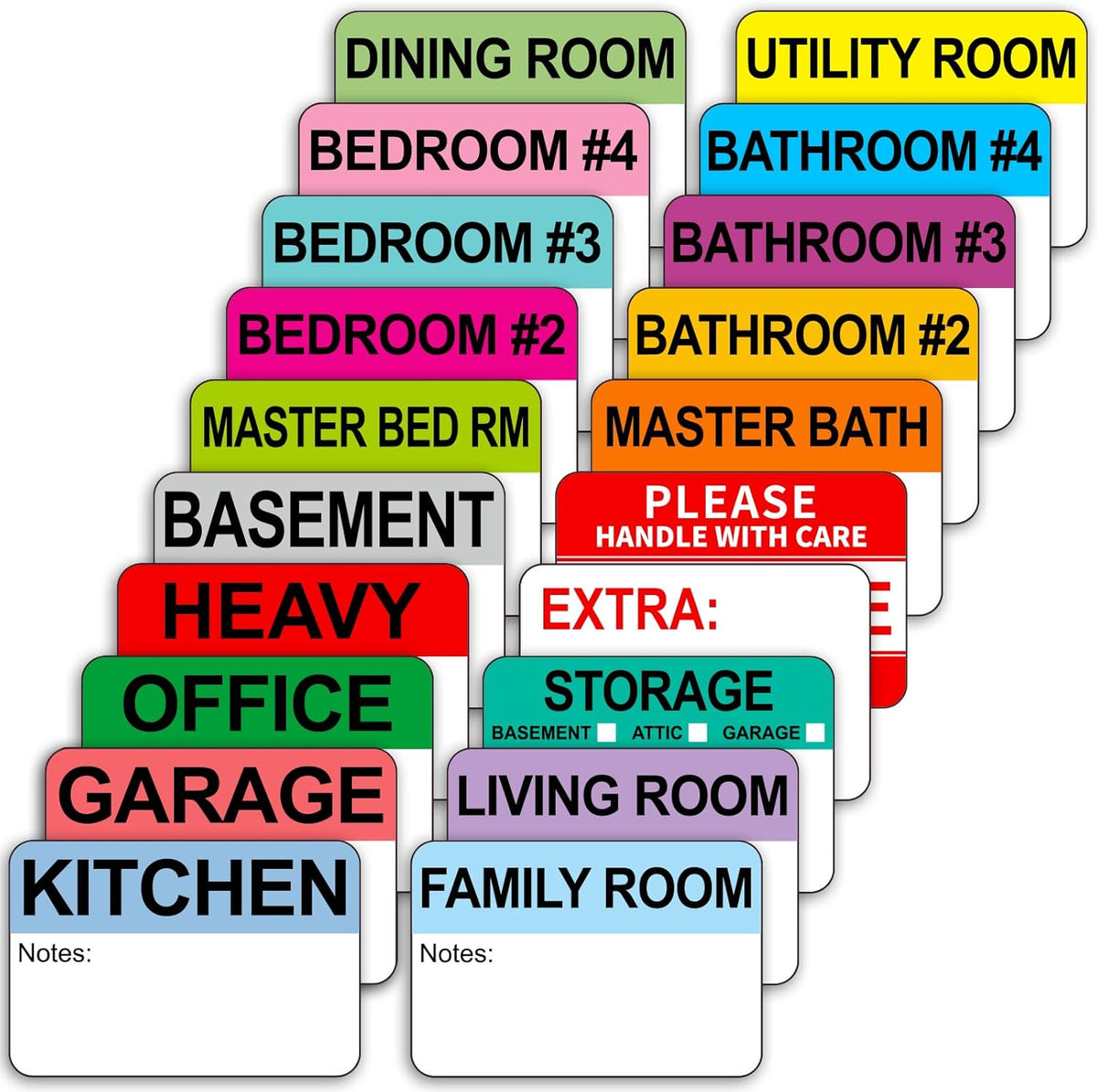 500pcs Food Freezer Labels, 1 x 3 Inch Removable for Food Containers, Mason Jar, No Residue Food Storage Labels Perfect for Kitchen Cannot be Torn