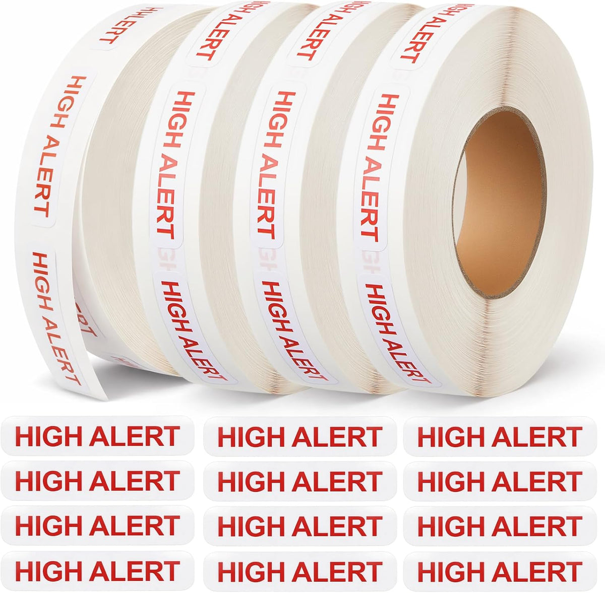 4 Rolls Medication Date Stickers, 2000 Count Opened & Expiration Date Stickers for Prescription Bottles, Pharmacy, Self Adhesive Safety Reminder Sticker for Medication Management, Hospital
