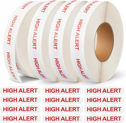 4 Rolls Medication Date Stickers, 2000 Count Opened & Expiration Date Stickers for Prescription Bottles, Pharmacy, Self Adhesive Safety Reminder Sticker for Medication Management, Hospital