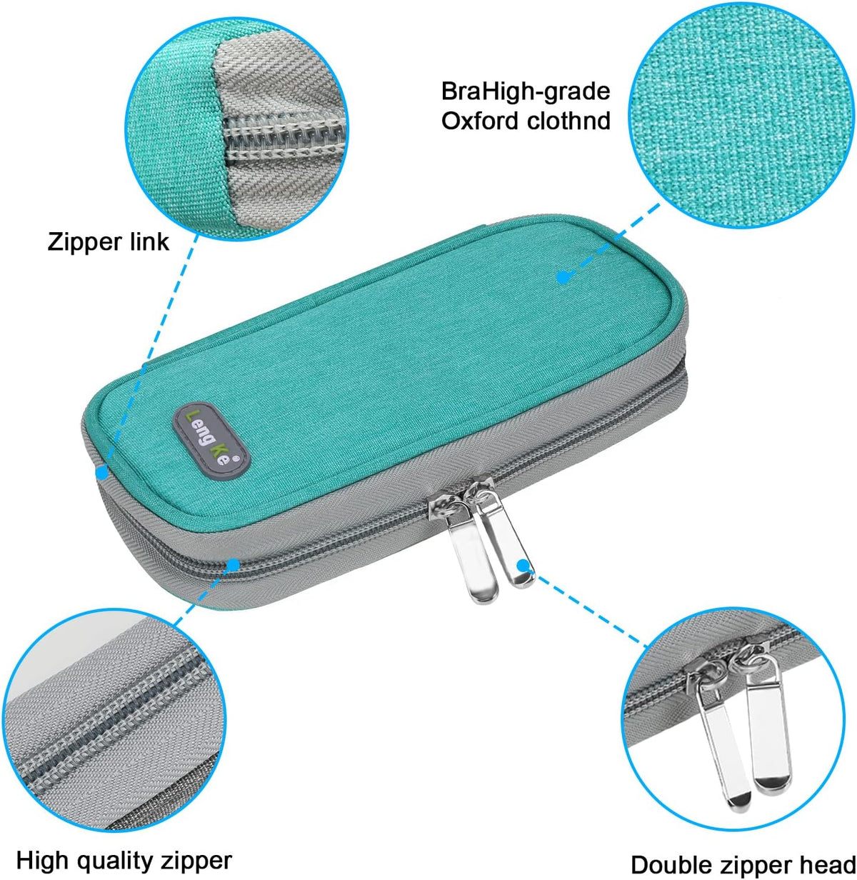 Insulin Cooler Travel Case TSA Approved Medication Diabetic Supplies Cooler For Travel Refrigerated Medicine Organizer Bag With 2 Ice Pack