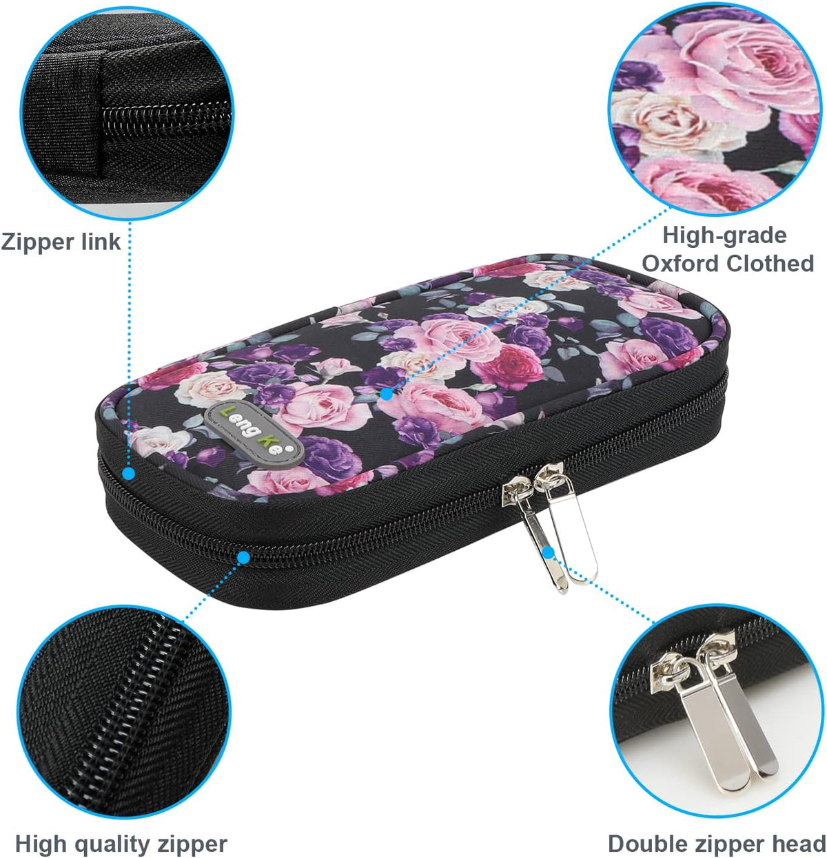 Insulin Cooler Travel Case TSA Approved Medication Diabetic Supplies Cooler For Travel Refrigerated Medicine Organizer Bag With 2 Ice Pack