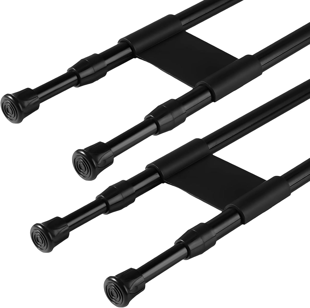 2 Sets Rv Refrigerator Bars Adjustable Rods, 11.8-19.7 Inch, White