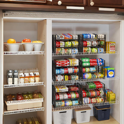 Stackable Can Rack Organizer, Adjustable Can Holder for Pantry