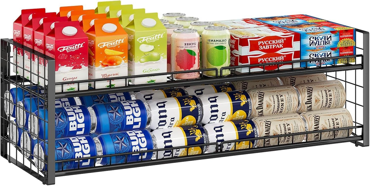 Stackable Can Rack Organizer, Adjustable Can Holder for Pantry