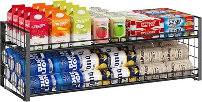 Stackable Can Rack Organizer, Adjustable Can Holder for Pantry