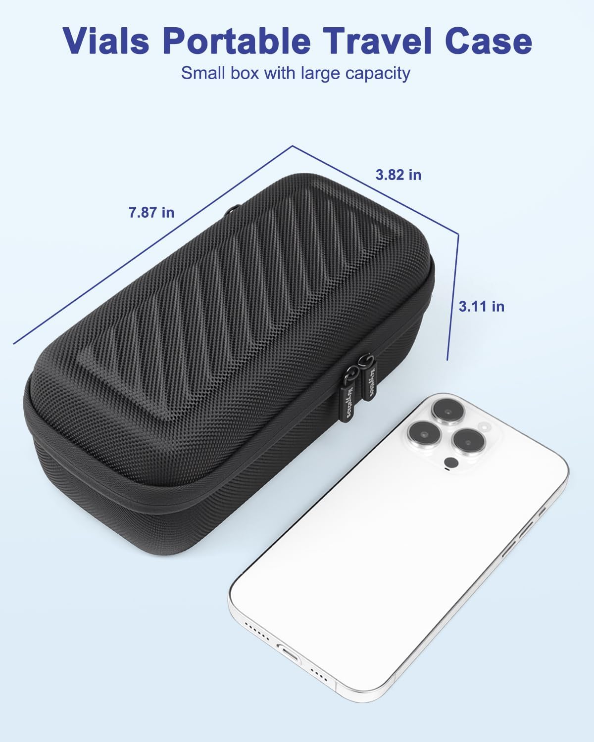 Krypthos 6 Slots Insulin Fridge Holder Case for 1ml-10ml Vial with Ice Pack | Portable Insulin Cooler 6 Adjustable Slots Diabetes Insulin Carrying Travel Case for 1ml 3ml 5ml 10ml Vials with Ice Pack