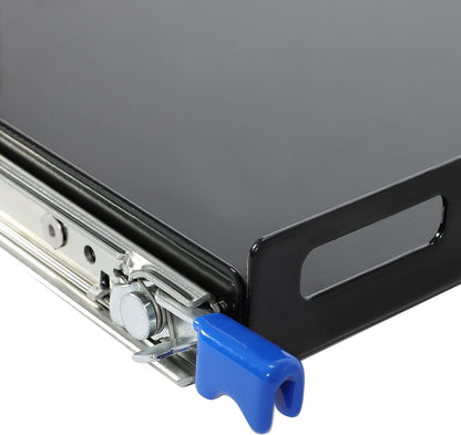 Fridge Slide 29.3 x 18.7in Compatible with 28 to 65L Fridges/Coolers, Universal Portable Vehicle Refrigerator Freezer Slide Mount, W/4 Buckle Straps, 280 LBS