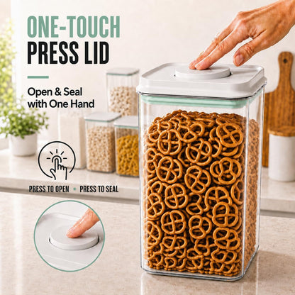 2.8 Qt Airtight Food Storage Container with Clear Stackable Pop Lid