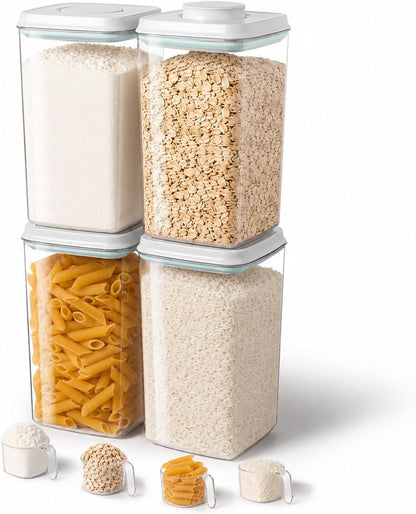 2.8 Qt Airtight Food Storage Container with Clear Stackable Pop Lid