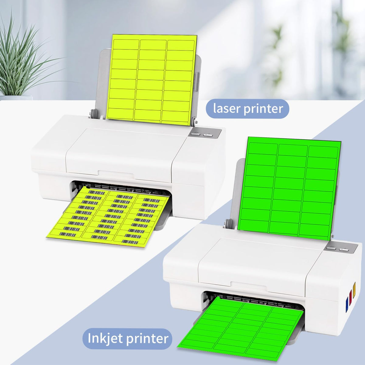 Transparent Stickers Labels - 1" x 2-5/8" Clear Address Labels Mailing Stickers for Laser/Inkjet Printer 8.5"×11"- 20 Sheet/ 600 Label