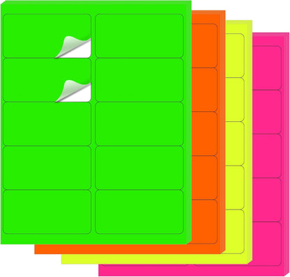 Transparent Stickers Labels - 1" x 2-5/8" Clear Address Labels Mailing Stickers for Laser/Inkjet Printer 8.5"×11"- 20 Sheet/ 600 Label