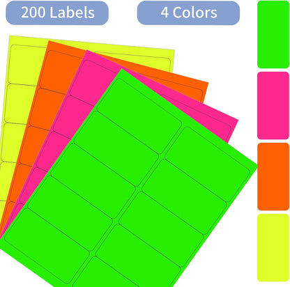 Transparent Stickers Labels - 1" x 2-5/8" Clear Address Labels Mailing Stickers for Laser/Inkjet Printer 8.5"×11"- 20 Sheet/ 600 Label