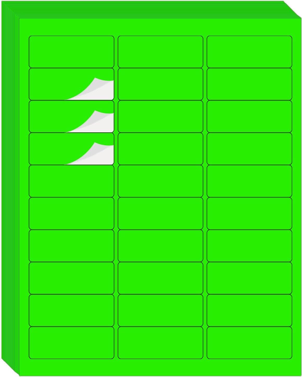 Transparent Stickers Labels - 1" x 2-5/8" Clear Address Labels Mailing Stickers for Laser/Inkjet Printer 8.5"×11"- 20 Sheet/ 600 Label
