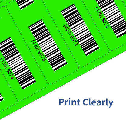 Transparent Stickers Labels - 1" x 2-5/8" Clear Address Labels Mailing Stickers for Laser/Inkjet Printer 8.5"×11"- 20 Sheet/ 600 Label