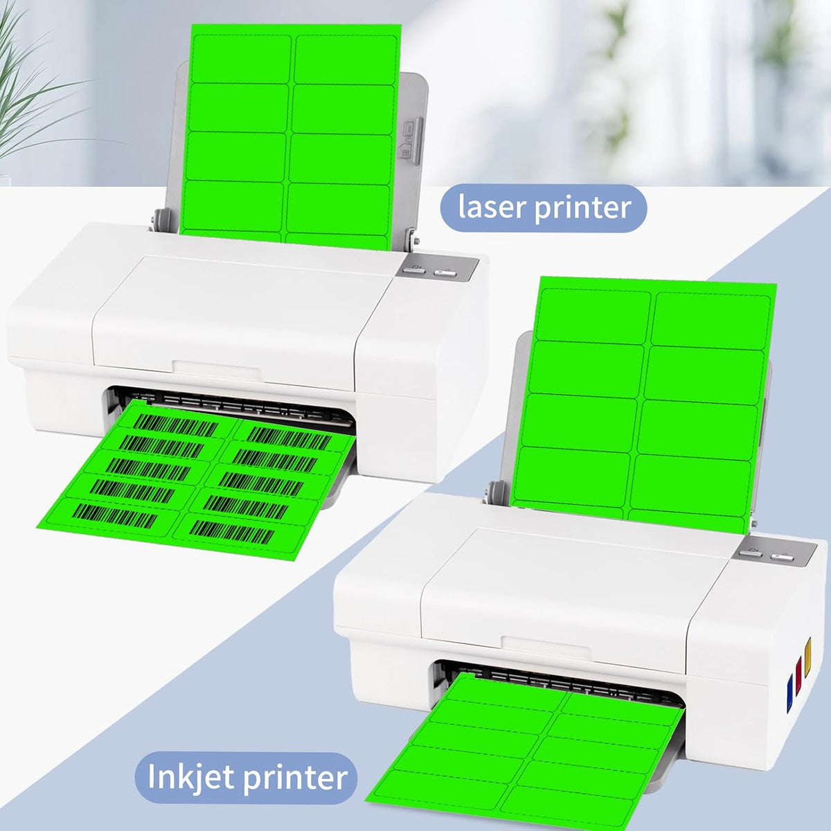 Transparent Stickers Labels - 1" x 2-5/8" Clear Address Labels Mailing Stickers for Laser/Inkjet Printer 8.5"×11"- 20 Sheet/ 600 Label