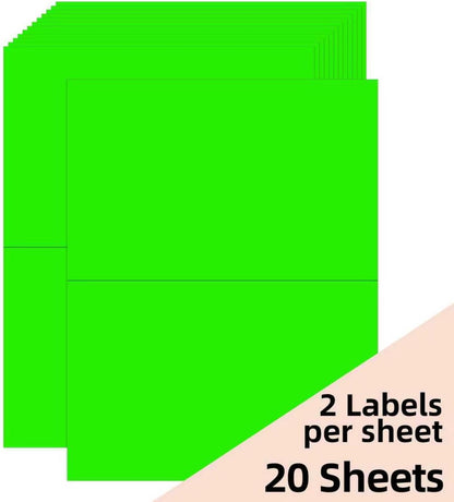 Transparent Stickers Labels - 1" x 2-5/8" Clear Address Labels Mailing Stickers for Laser/Inkjet Printer 8.5"×11"- 20 Sheet/ 600 Label