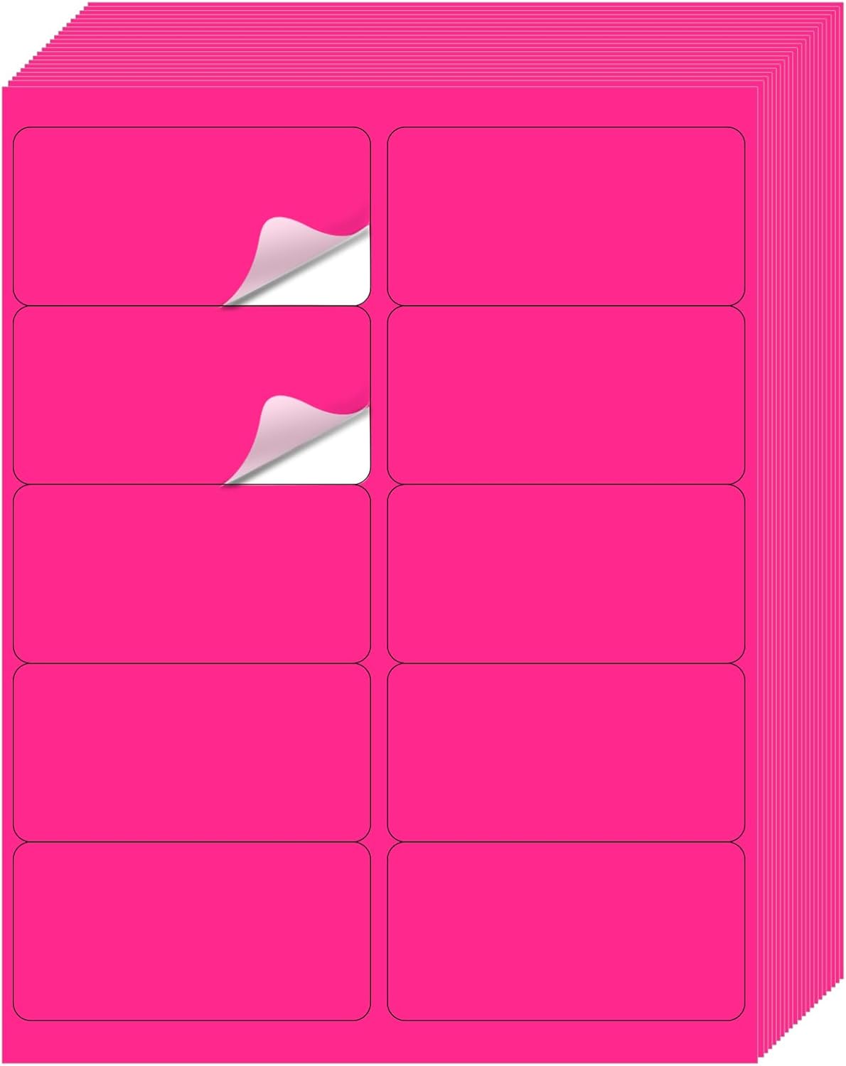 Transparent Stickers Labels - 1" x 2-5/8" Clear Address Labels Mailing Stickers for Laser/Inkjet Printer 8.5"×11"- 20 Sheet/ 600 Label