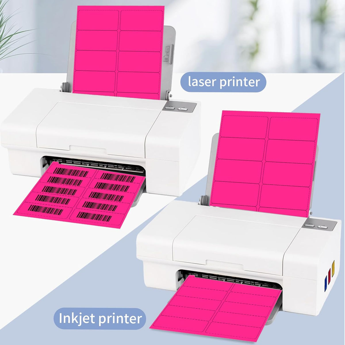 Transparent Stickers Labels - 1" x 2-5/8" Clear Address Labels Mailing Stickers for Laser/Inkjet Printer 8.5"×11"- 20 Sheet/ 600 Label