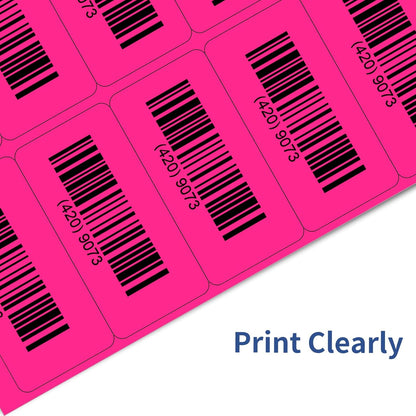 Transparent Stickers Labels - 1" x 2-5/8" Clear Address Labels Mailing Stickers for Laser/Inkjet Printer 8.5"×11"- 20 Sheet/ 600 Label
