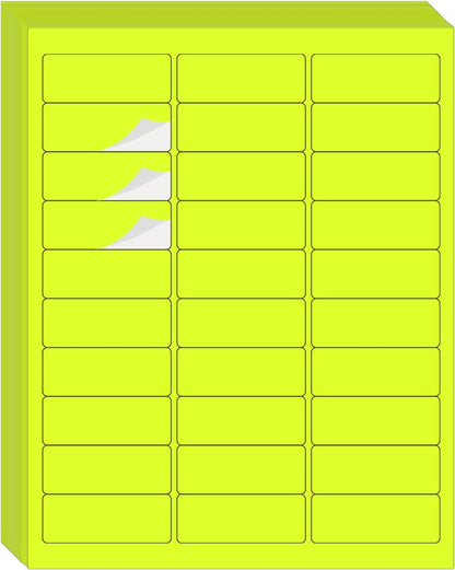 Transparent Stickers Labels - 1" x 2-5/8" Clear Address Labels Mailing Stickers for Laser/Inkjet Printer 8.5"×11"- 20 Sheet/ 600 Label