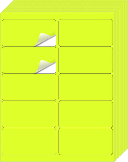 Transparent Stickers Labels - 1" x 2-5/8" Clear Address Labels Mailing Stickers for Laser/Inkjet Printer 8.5"×11"- 20 Sheet/ 600 Label