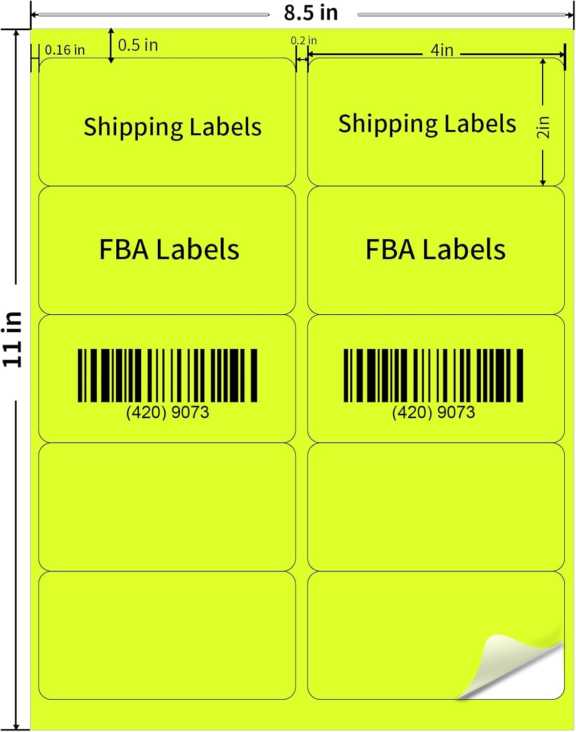 Transparent Stickers Labels - 1" x 2-5/8" Clear Address Labels Mailing Stickers for Laser/Inkjet Printer 8.5"×11"- 20 Sheet/ 600 Label
