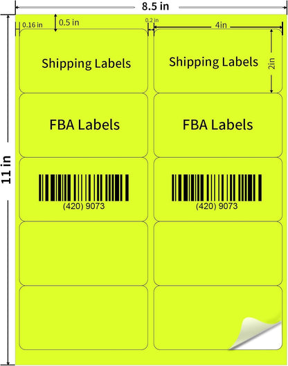 Transparent Stickers Labels - 1" x 2-5/8" Clear Address Labels Mailing Stickers for Laser/Inkjet Printer 8.5"×11"- 20 Sheet/ 600 Label