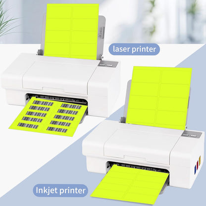 Transparent Stickers Labels - 1" x 2-5/8" Clear Address Labels Mailing Stickers for Laser/Inkjet Printer 8.5"×11"- 20 Sheet/ 600 Label
