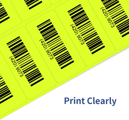 Transparent Stickers Labels - 1" x 2-5/8" Clear Address Labels Mailing Stickers for Laser/Inkjet Printer 8.5"×11"- 20 Sheet/ 600 Label