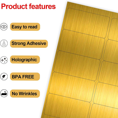 Transparent Stickers Labels - 1" x 2-5/8" Clear Address Labels Mailing Stickers for Laser/Inkjet Printer 8.5"×11"- 20 Sheet/ 600 Label