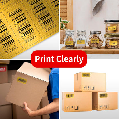 Transparent Stickers Labels - 1" x 2-5/8" Clear Address Labels Mailing Stickers for Laser/Inkjet Printer 8.5"×11"- 20 Sheet/ 600 Label