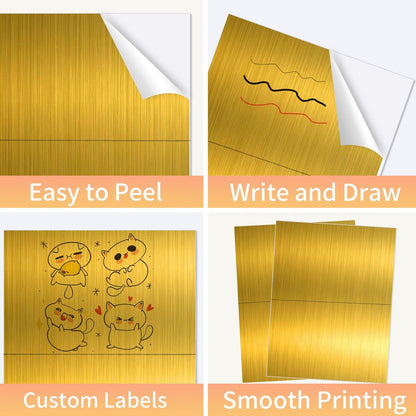 Transparent Stickers Labels - 1" x 2-5/8" Clear Address Labels Mailing Stickers for Laser/Inkjet Printer 8.5"×11"- 20 Sheet/ 600 Label