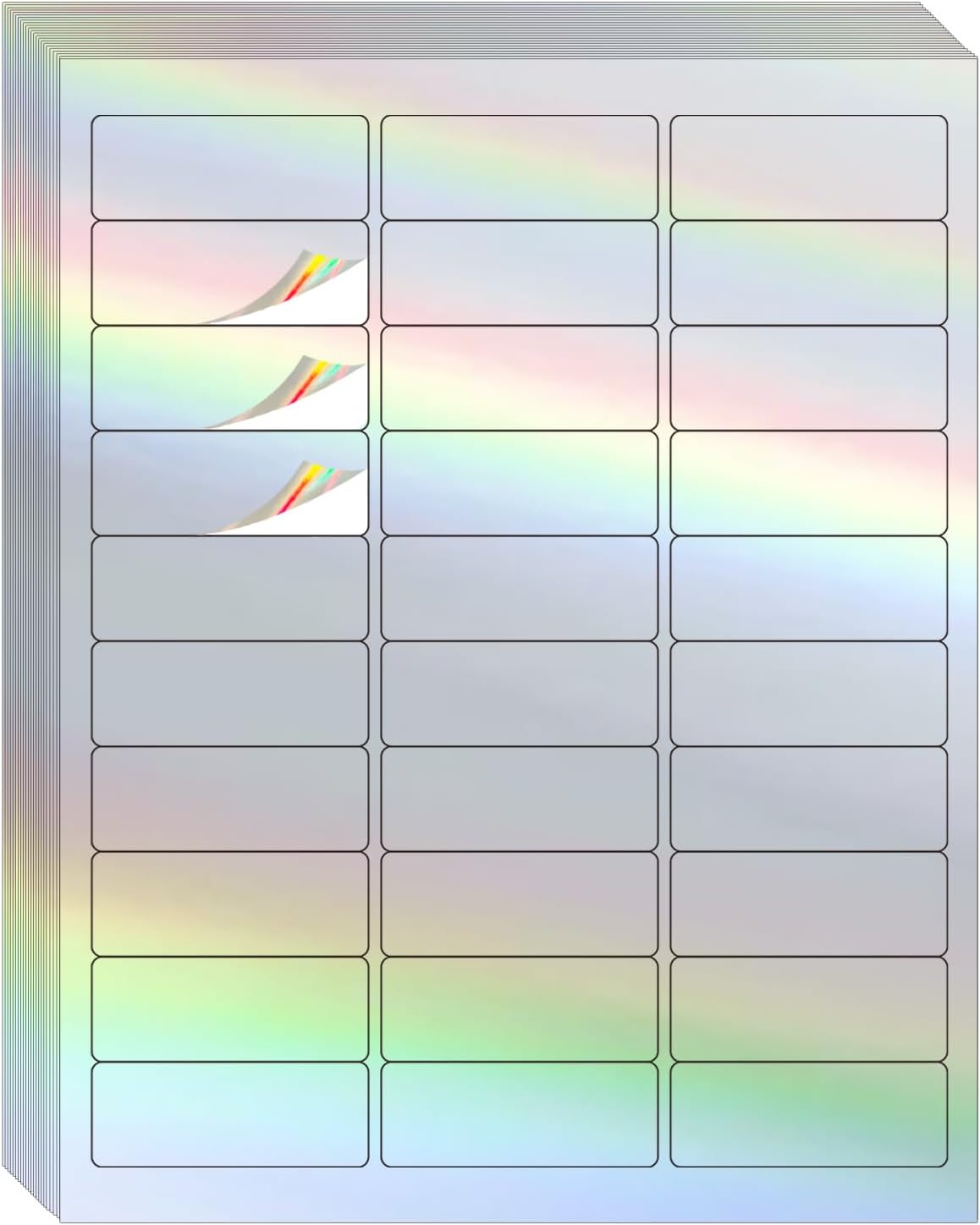 Transparent Stickers Labels - 1" x 2-5/8" Clear Address Labels Mailing Stickers for Laser/Inkjet Printer 8.5"×11"- 20 Sheet/ 600 Label