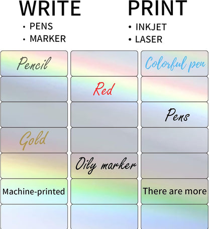 Transparent Stickers Labels - 1" x 2-5/8" Clear Address Labels Mailing Stickers for Laser/Inkjet Printer 8.5"×11"- 20 Sheet/ 600 Label